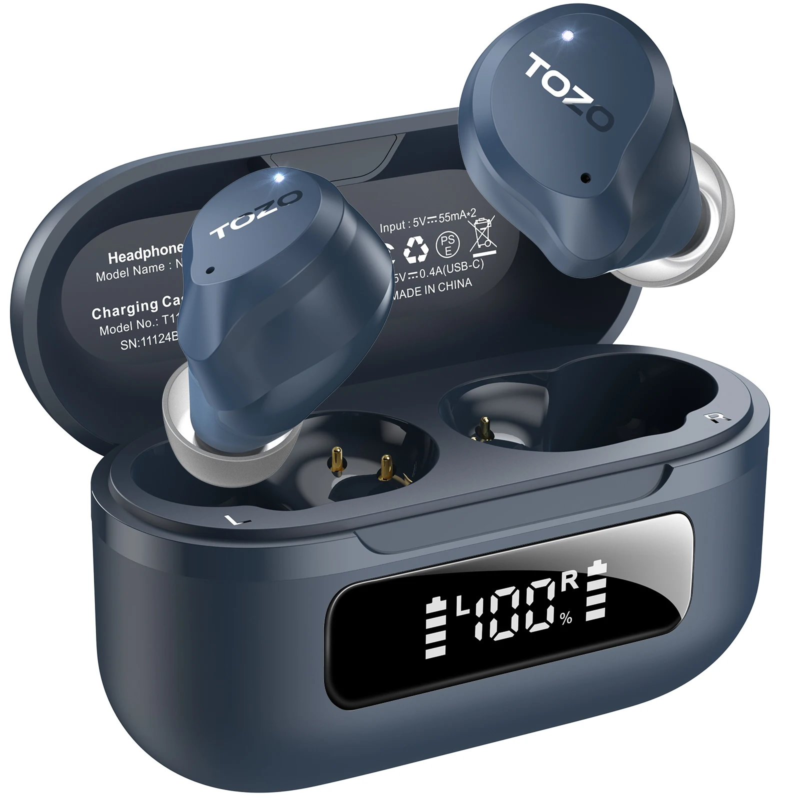 TOZO NC9 ワイヤレスイヤホンハイブリッドアクティブノイズ