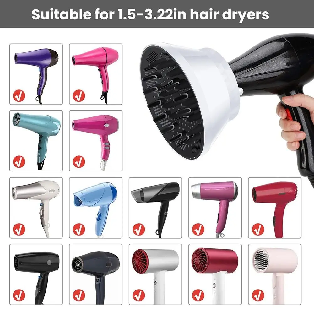 Universal Collapsible Air Dryer Diffuser Professional Adjustable Salon Blower Diffuser Foldable Hair Comb Tools