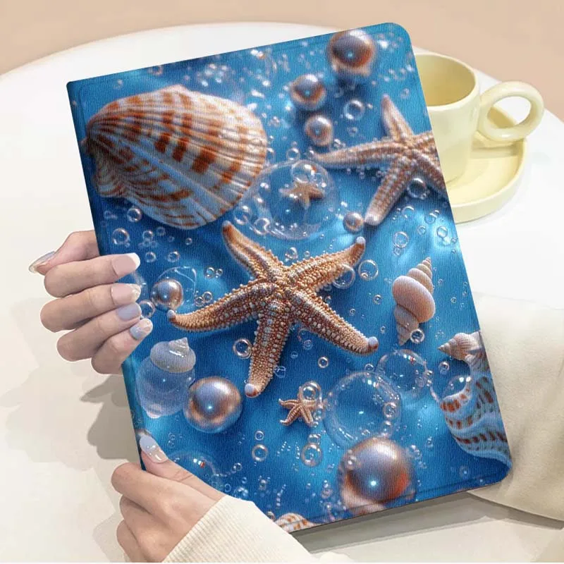 Luxury Starfish Flower Soft Tablet Case