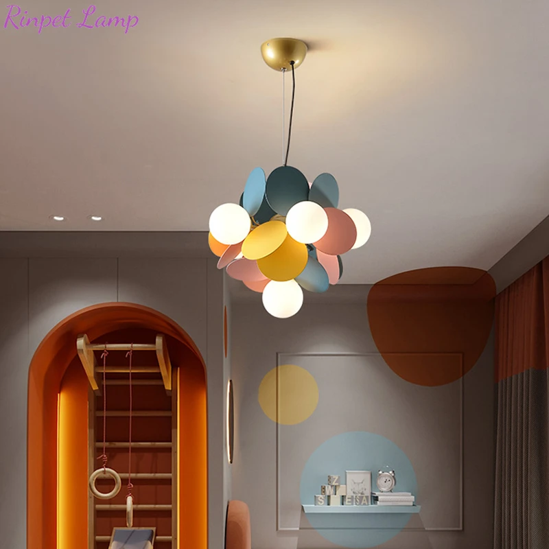 

Flash New LED Modern Chandelier Lights Colorful Pendant Living Dining Room Bedroom Villa Flats Bar Aisle Indoor Lighting Lamps