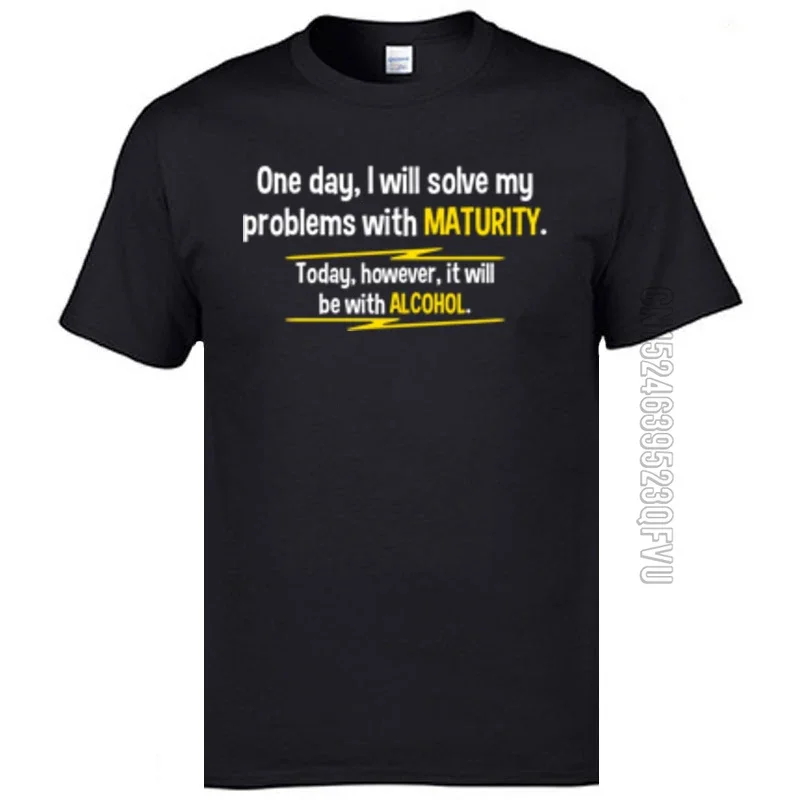 

Мужская хлопковая футболка с круглым вырезом и принтом