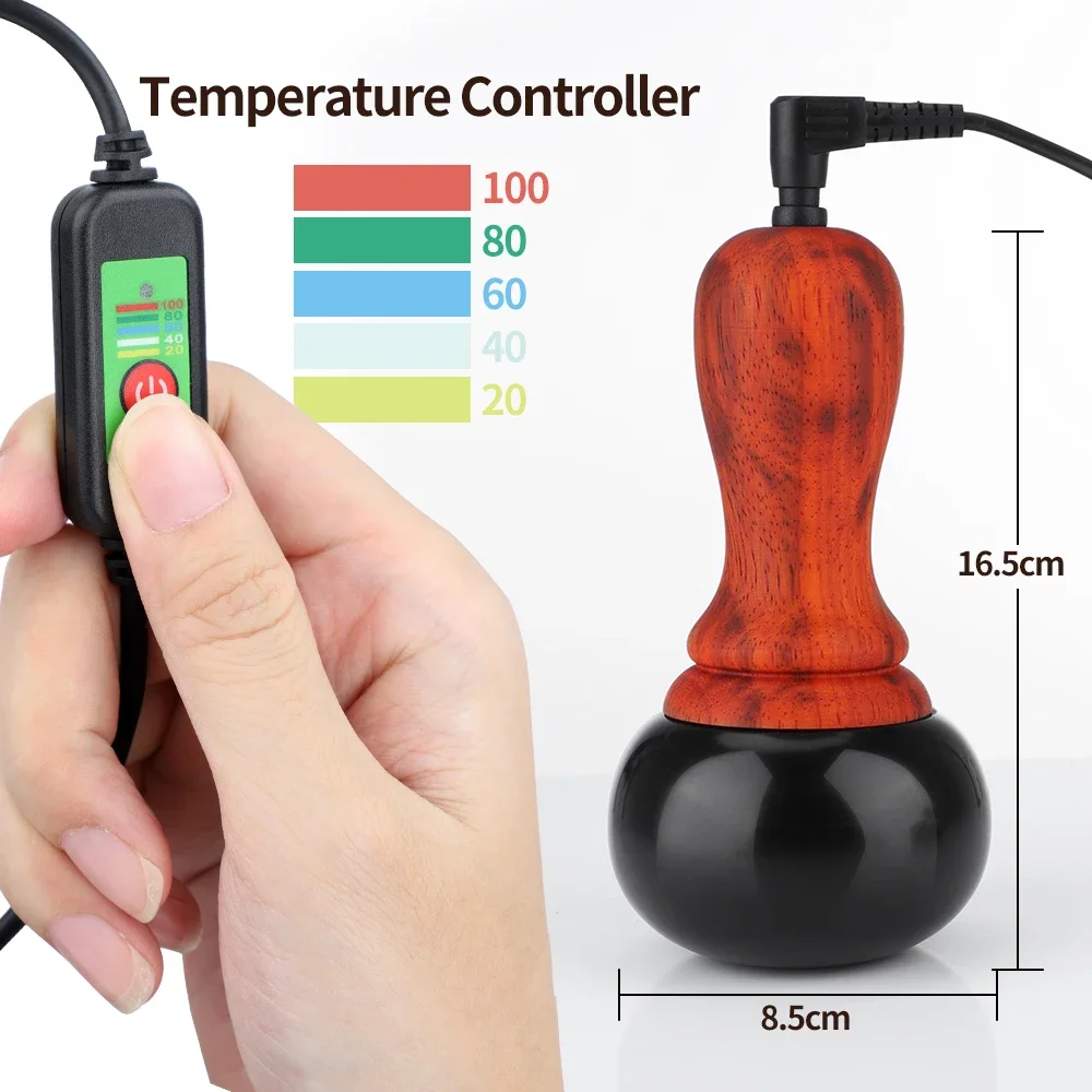 Bianstone Warming Moxibustion Instrument Apparatus Jade Warming Hot Stone Tai Chi Ball Guasha Hot Compress Meridian Back Massage