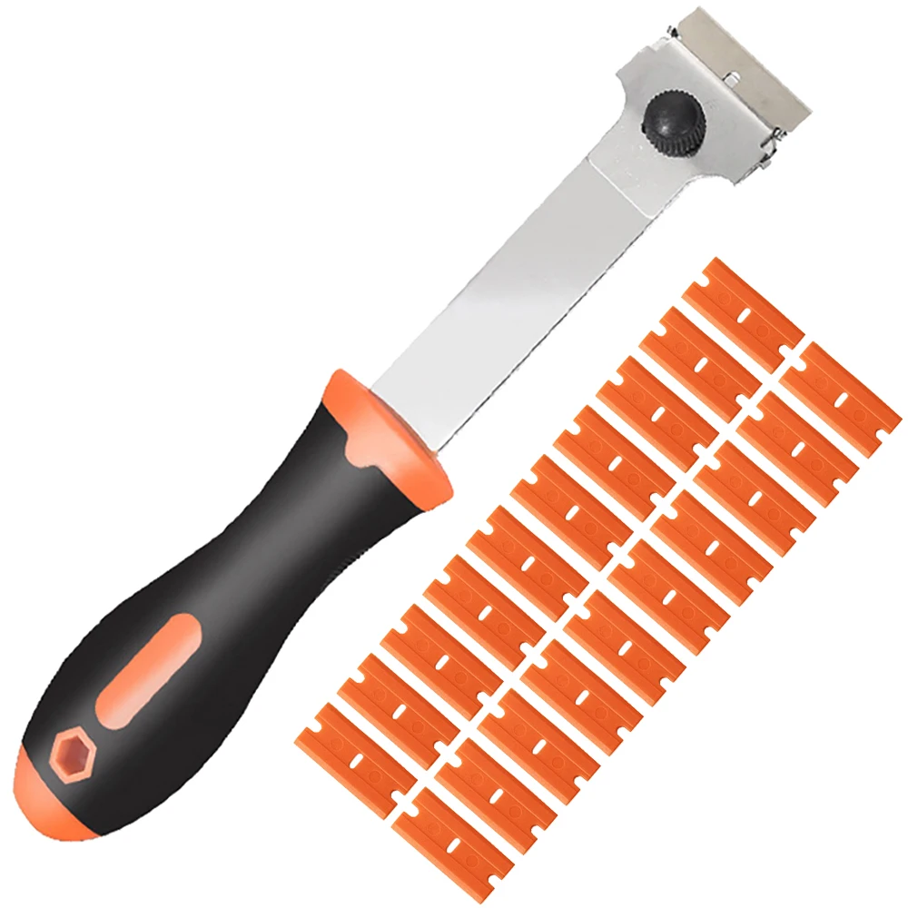 

Razor Scraper Carbon Steel Blade Vinyl Wrap Film Old Glue Remover Window Tint Decals Cleaning Squeegee Car Wrapping Tools E49O