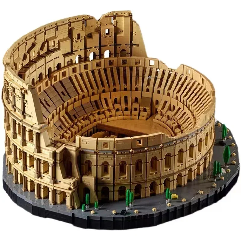 In Stock 9036PCS City Architecture Model Huge  Roman Colosseum Italy Compatible 86000  Building Blocks Kids Christmas Toys