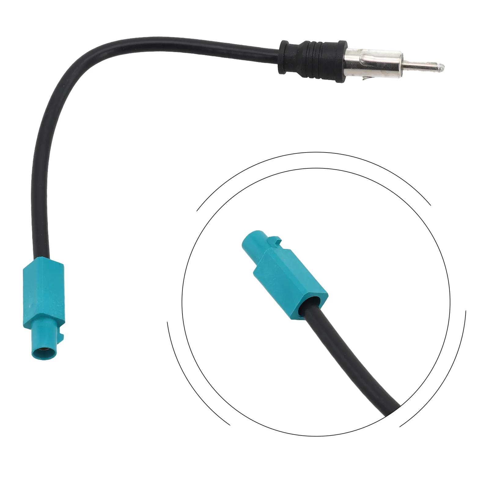 

1pc Car Aerial Antenna Adapter Black+blue Cable Wire Harness Plug For BMW For Ford For Skoda For Car Accessorie
