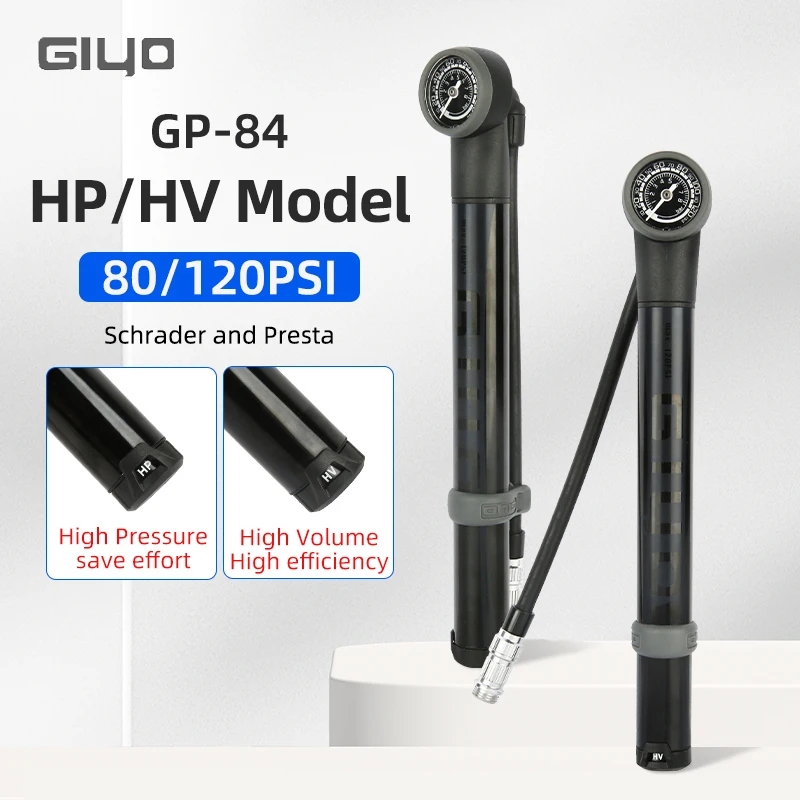 Bicycle Tire Inflator Pump Mini Bike Hand Pump Presta Schrader Valve