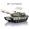 HENG LONG 1/16 Snow 7.0 Plastic Abrams RC Tank 3918 W/ 360°Turret Barrel Recoil TH17827-SMT4 2