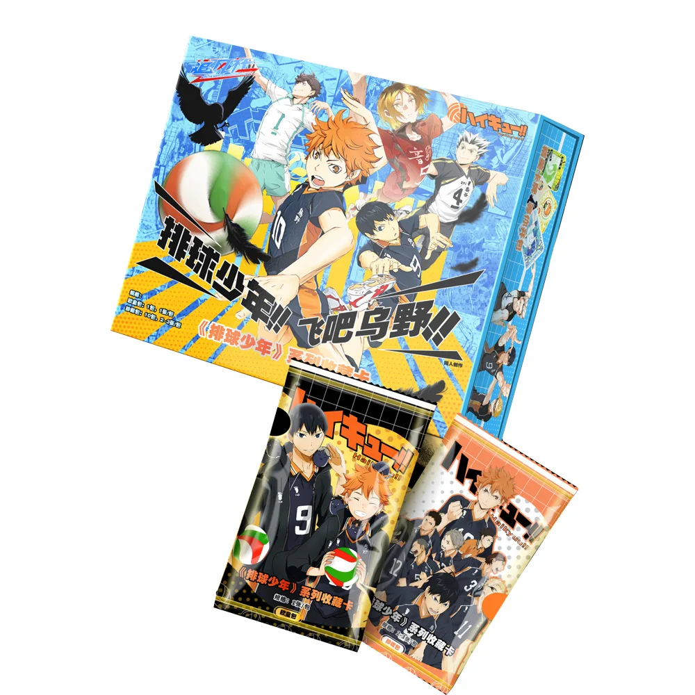 

New Anime Haikyuu card Oikawa Tooru Iwaizumi Hajime Bokuto Koutarou Akaashi Keiji Colored Paper Collection Cards booster box