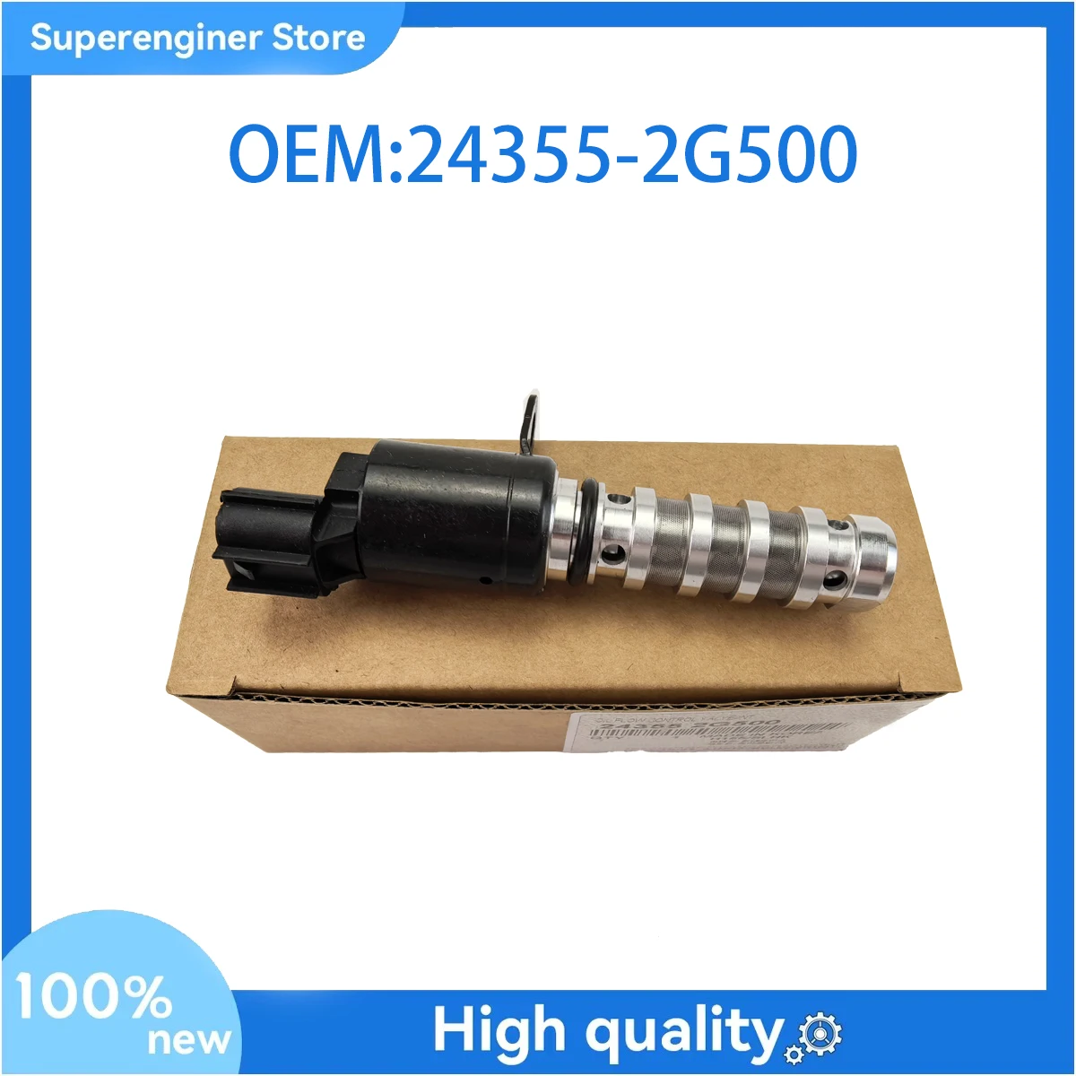 VVT Variable Timing Solenoid Oil Camshaft Control Valve 24355-2G500 For Hyundai Sonata Tucson KIA Optima Sportage 243552G500