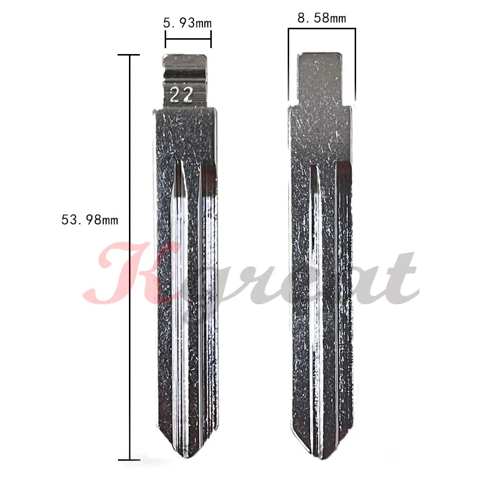 10pcs/Lot #22 NSN14 Key Blanks KD/VVDI Remote Key Blade for Nissan TIIDA Renault Subaru Infiniti Uncut Flip Car Blank