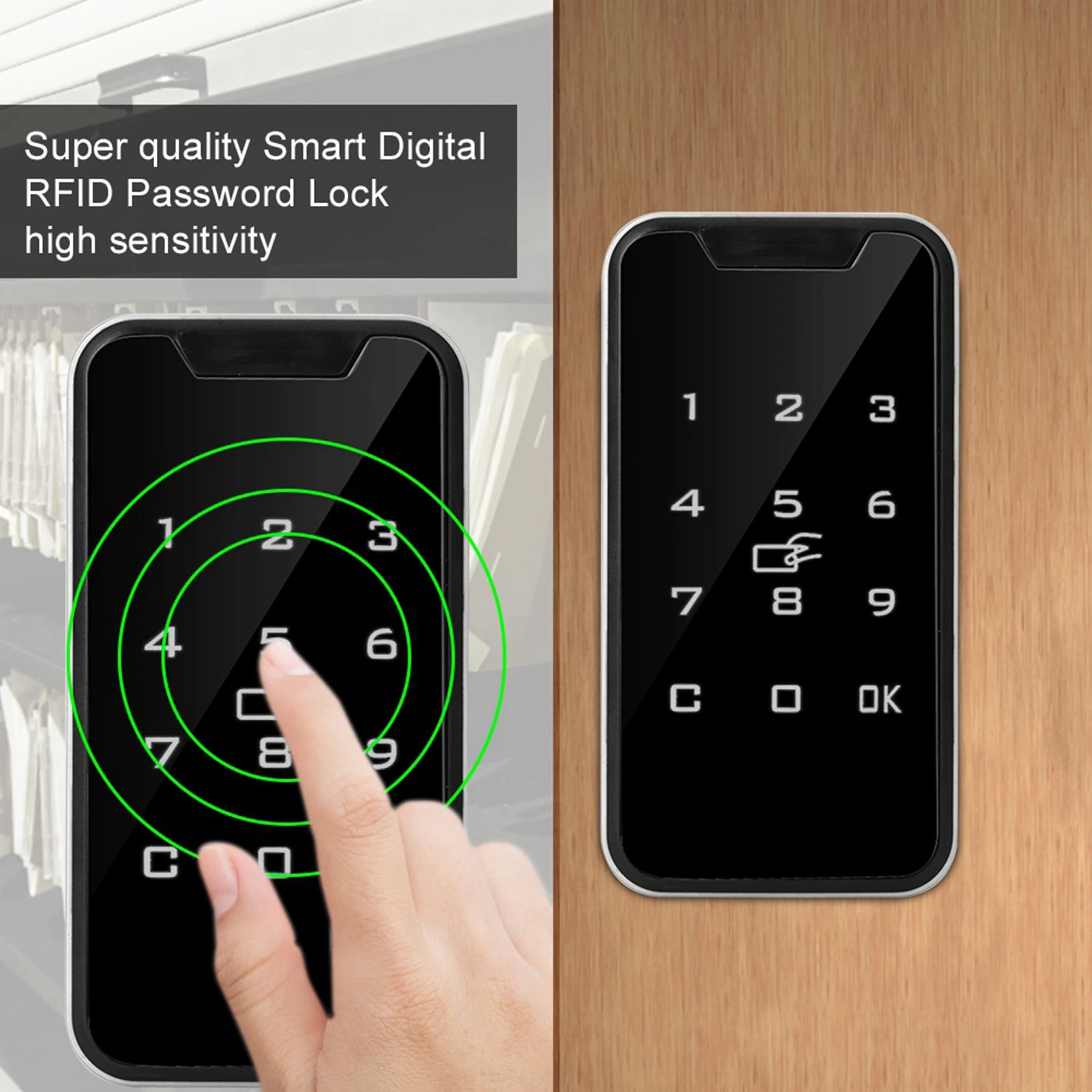 Smart Digital Touch Keypad Electronic Cabinet Lock