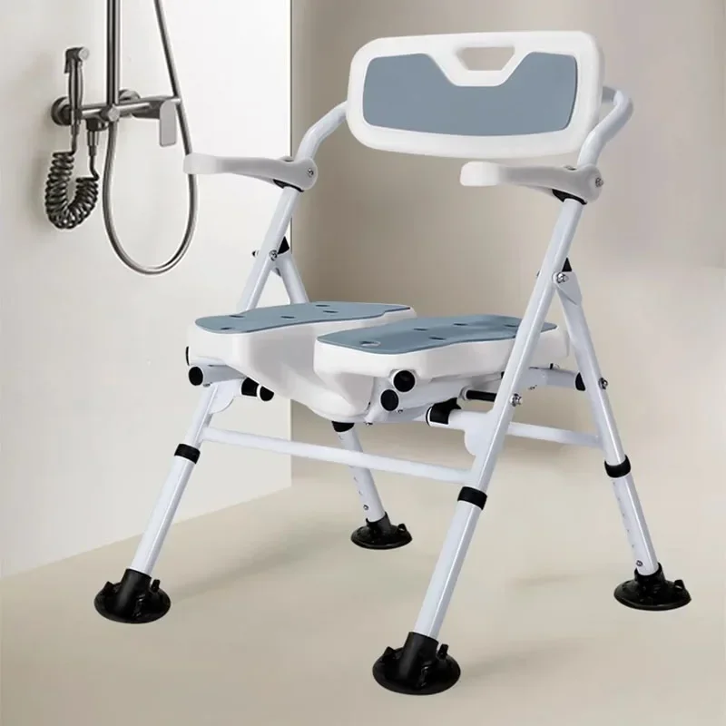 Portable Shower Bathroom Chair Toilet Folding Medical Minder Stool Disabled Space Saving Nordic Taburete Plegable Home Furniture