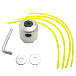 Premium Aluminum Grass Trimmer Head with 4 Cutting Lines - Durable Lawn Mower Accessory (A)
