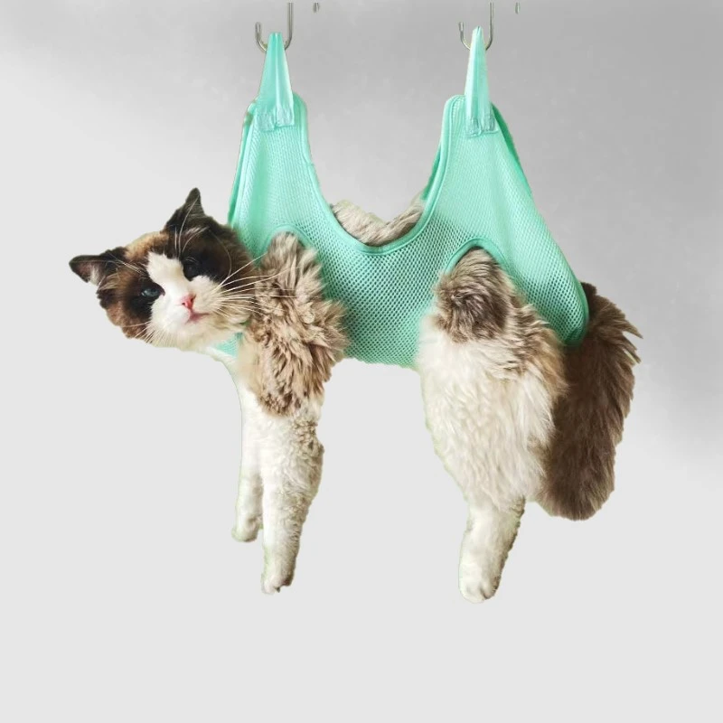 

New Cat nail care cutting scratch resistant bite repaired bath pruning restraint bag Pet Beauty hammock hanging items for pets