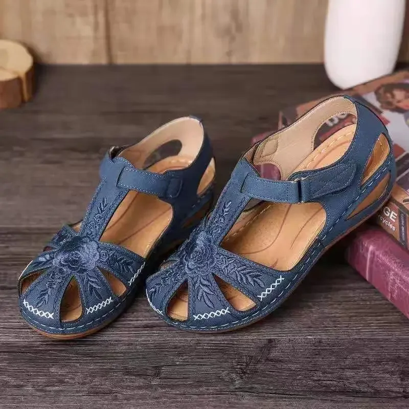 Women's Dance Roman Sandals Summer Openwork Woven Wedge Heel Block Heel Platform
