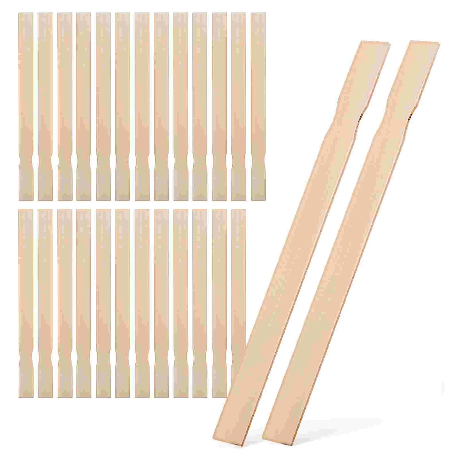 

25 Pcs Wooden Stirring Sticks Paint Coating DIY Handmade Materials Stirrer Rod Mixing