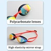 Professional competition goggles, electroplating, anti haze, waterproof, UV resistant, silicone, diving goggles, racing goggles. 4
