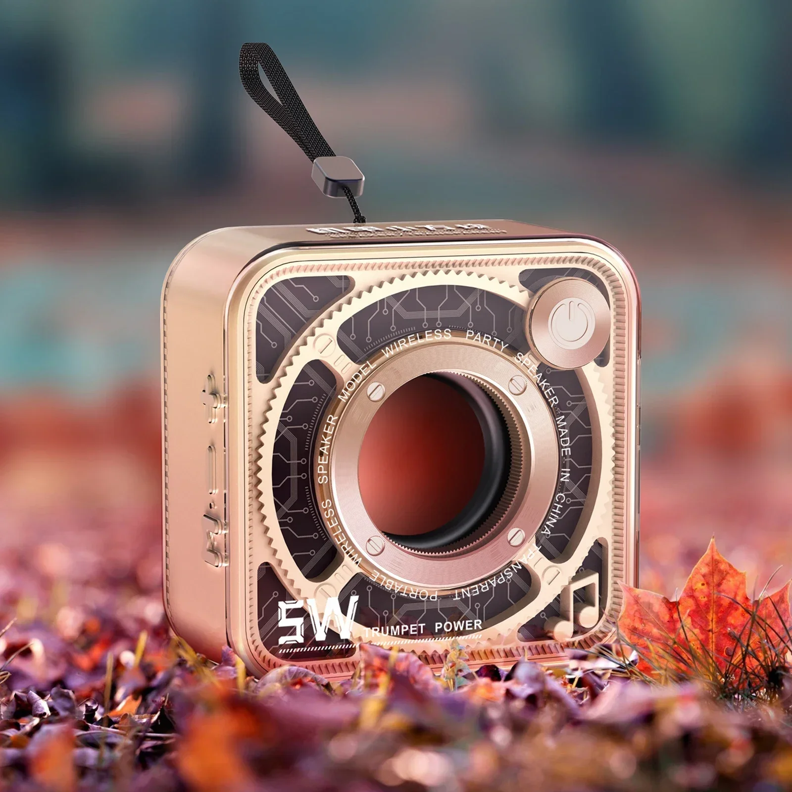 

Wireless Speaker Bluetooth-compatible 5.1 USB Type-C Charging blutooth Transparent Mecha speaker home theater sound system