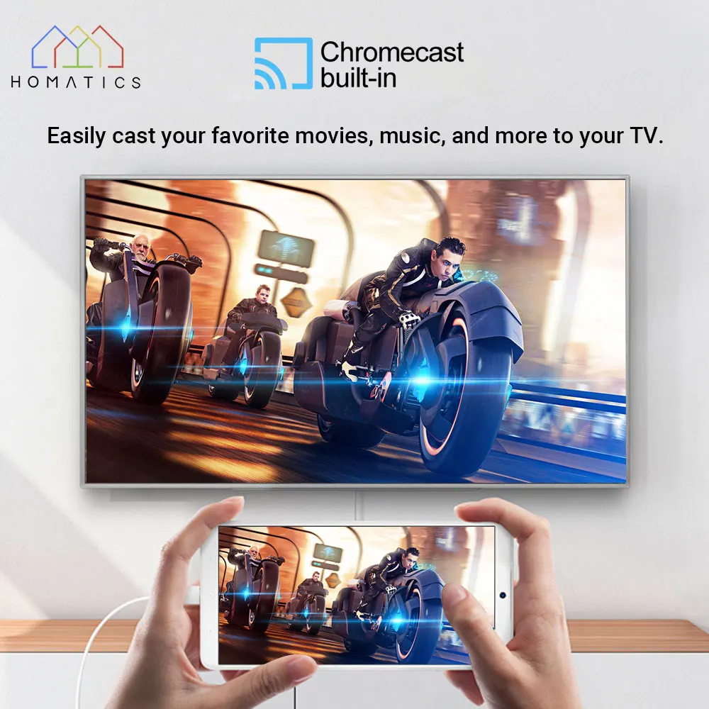 Netflix Google Certified Amlogic S905Y4 Google 12.0 TV Stick HOMATICS 4K TV BOX H.265 2T2R Wifi Support Dolby Atmos AV1 2GB 32GB