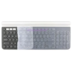 Universal Silicone Keyboard Protector Skin - Clear Black & Pink (Clear for K780)