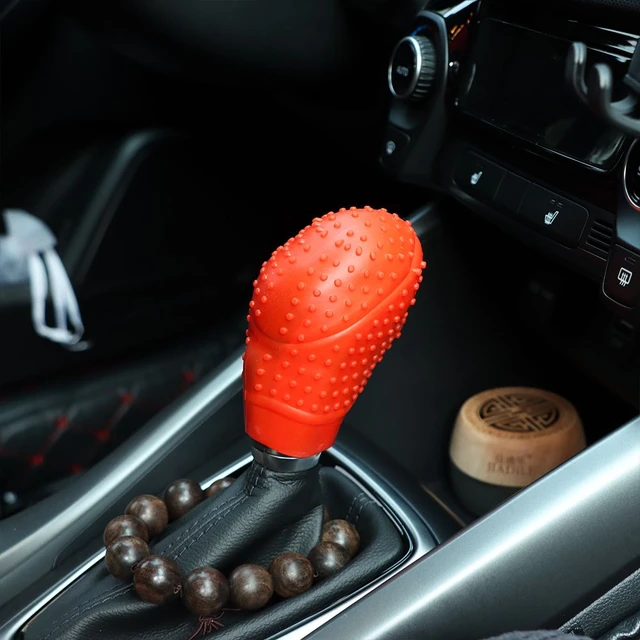 New Soft Silicone Nonslip Car Shift Knob Gear Stick Cover Protector for Pink