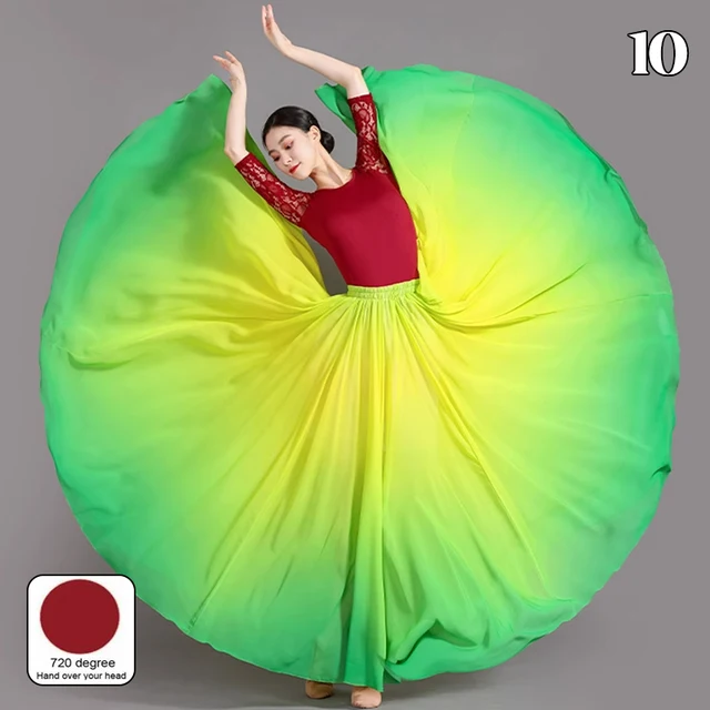 Vobumix Flamenco Rock - 720° Tanzrock Mit Elastischem Bund