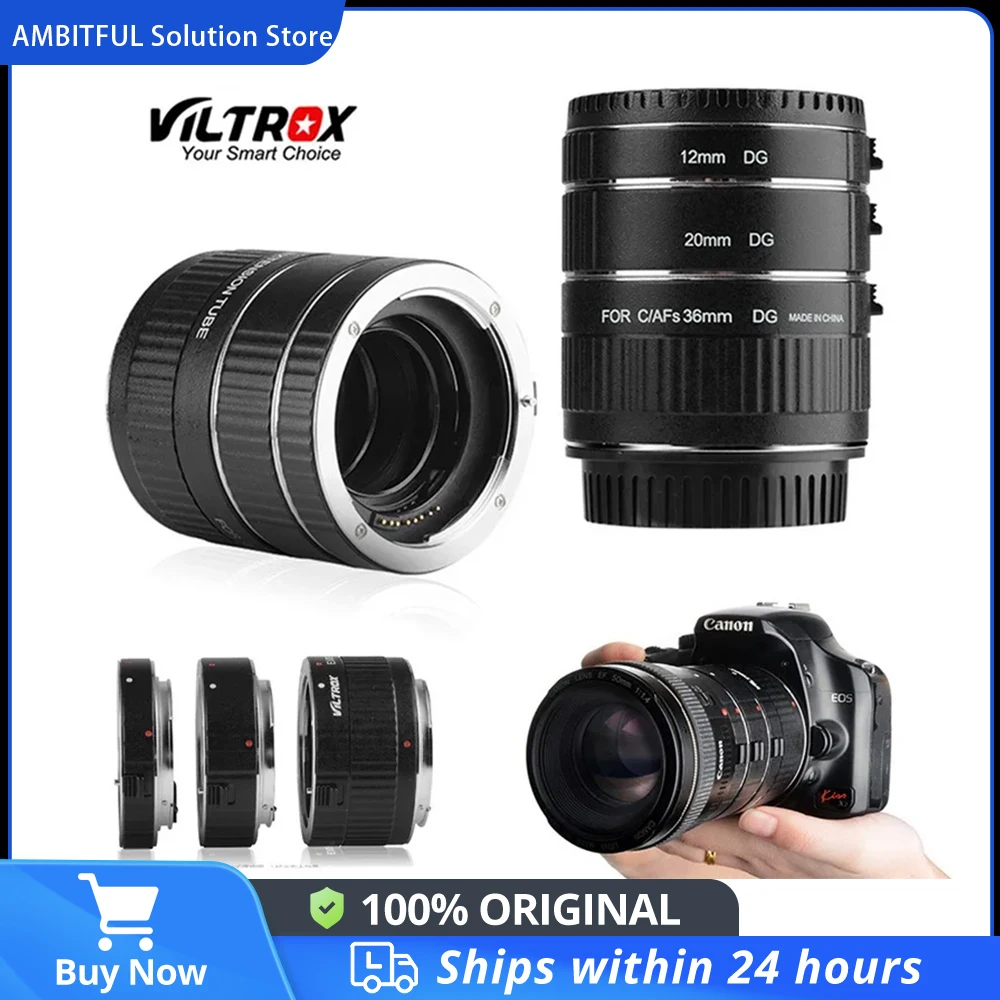 Viltrox DG-C Metal Mount Auto Focus AF Macro Extension Tube