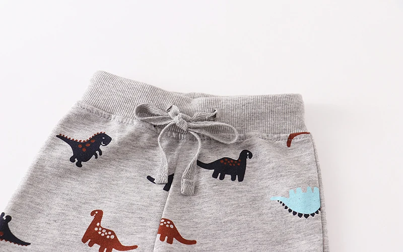 Cotton Autumn Spring Baby Boys Children'Clothing Cartoon Dinosaur Trousers Kids Clothes Sweatpants Pants