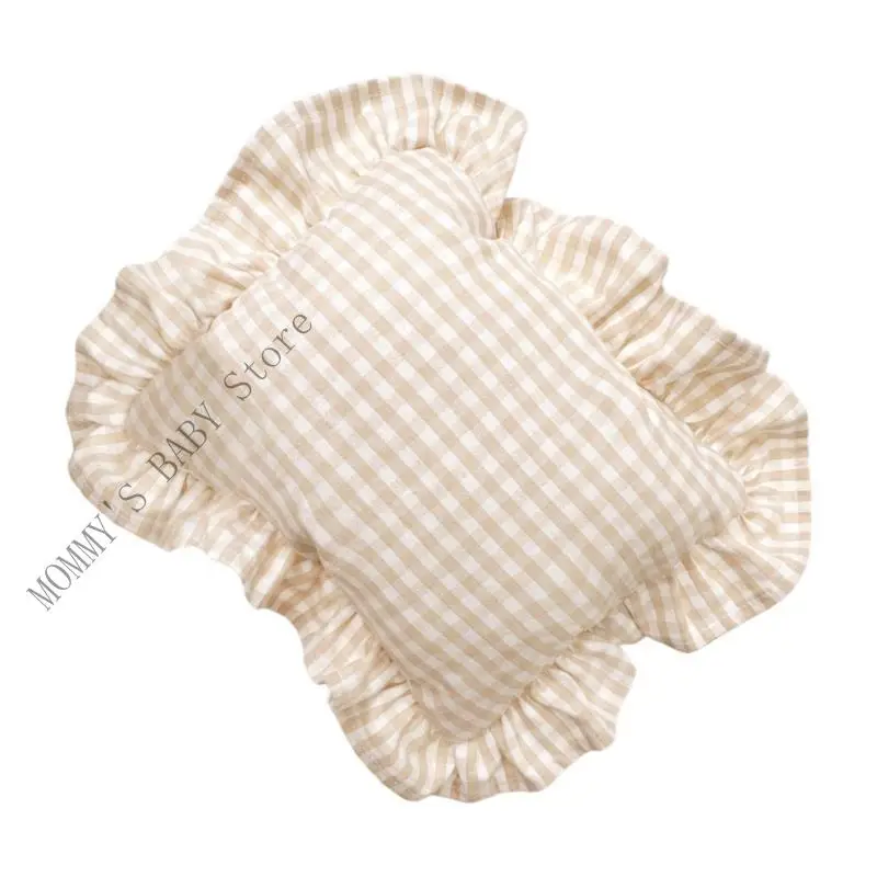 H3CD 북유럽 스타일  작은 베개 28x34cm 러플 디자인 Headrst 쿠션 컴포트