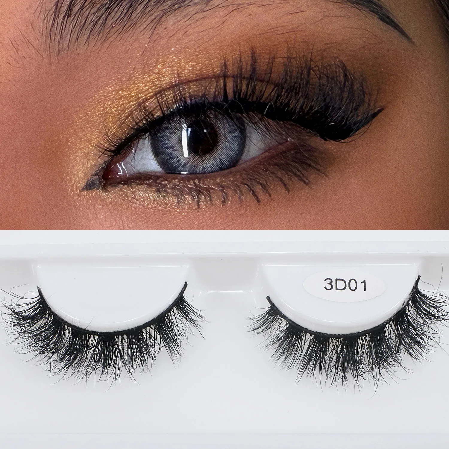레드 사이렌 14mm 짧은 자연스러운 밍크 속눈썹 크루얼티 프리 풍성한 스트립 속눈썹 밍크 메이크업 공급업체