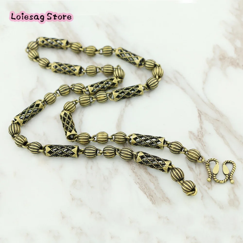 

Винтажное бронзовое ожерелье для мужчин и женщин из Европы и США