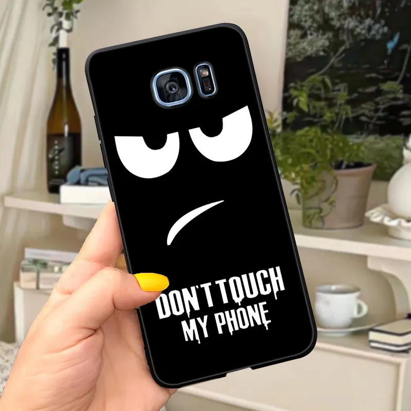 Cute Letters Soft Silicone Phone Case Cover - For Samsung Galaxy S7 Edge