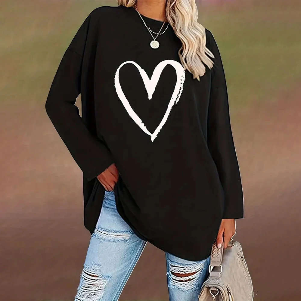 

Женская винтажная одежда с круглым вырезом, с принтом