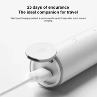 Mijia Electric Toothbrush T300 Long Battery Life Sonic Toothbrush IPX7 Waterproof High Frequency Vibration Magnetic Motor - Image 3