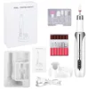 Electric Nail Polisher Rechargeable Nail Drill Machine Set Professional Manicure Tools Polish Remover E-file for Nail Cuticle 6