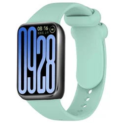 Comfortable Soft Silicone Replacement Wristband Accessory for Mi band 9 8 Pro (Water duck green)