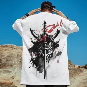 Retro Men's T-Shirt 3d Samurai Printed Short Sleeve T-Shirt Summer Casual Tees Top Loose Oversized T-Shirt For Men 2024 New Tops 1