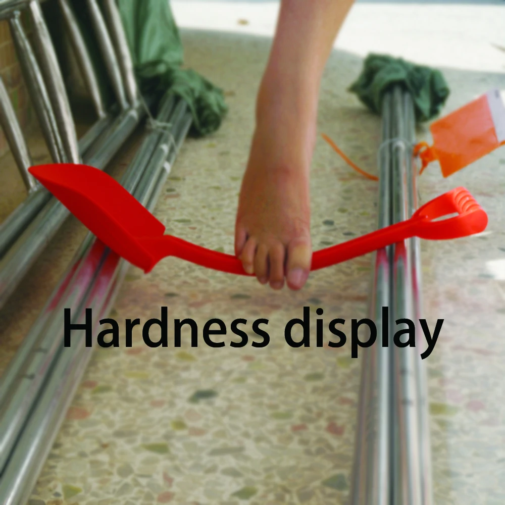 Children Wood Stick Beach Shovel Play House Stainless Steel Pointed Snow Thickened Plastic Shovel Outdoor Toy Kids Gift 2
