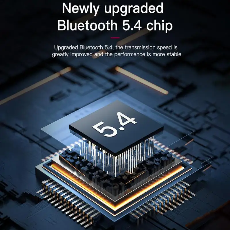 Bluetooth Earpiece V5.4 Single Ear Bluetooth Headset, With Noise Cancellation And Microphone Compatible, For iPhone & Android