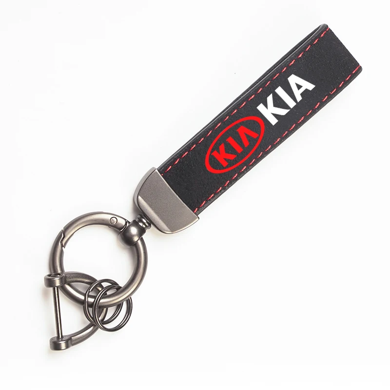 1 יחידה עבור KIA K9 Sportage Niro K5 Carnival EV6 EV9 EV3 K8 Stinger Forte CeedSuede עור מחזיק מפתחות יוקרתי אביזרים