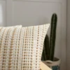 1pc modern Nordic style yarn-dyed polka dot pillow case, suitable for bedroom, sofa, car, pillow case, no core 3
