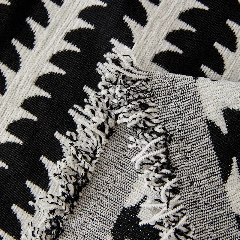 Nordic Style Chenille Sofa Towel Tassels Boho Geometric Patterns Sofa Cover for Living Room Casual Slip Covers Blankets For Beds 4