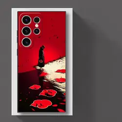 Black Soft Phone Cover Case with Handsome Red Uchiha Itachi Design - Galaxy S20 FE (Mix01)