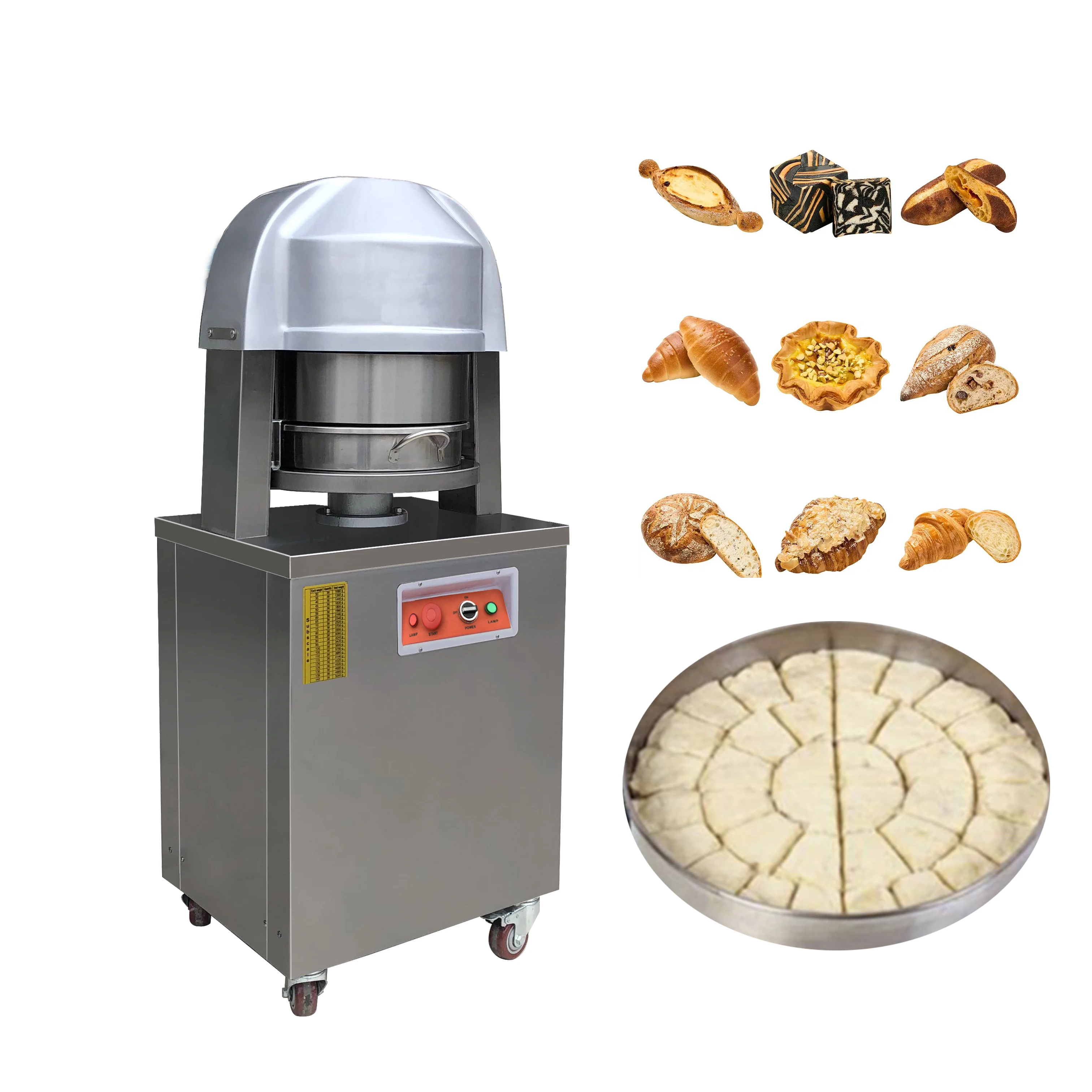 36 pcs/time Full Automatic Electric Dough Divider Machine Multifunction Commercial Dough Cutter Divider Dough Divider Machine 1pc washing machine door lock time delay switch for midea haier tcl sanyo zv 447 0024000128d 0024000128a