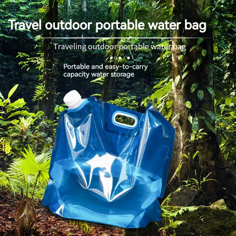 

5L Outdoor Collapsible Foldable Water Bags Container Camping Hiking Portable Survival Water Storage Carrier Bag