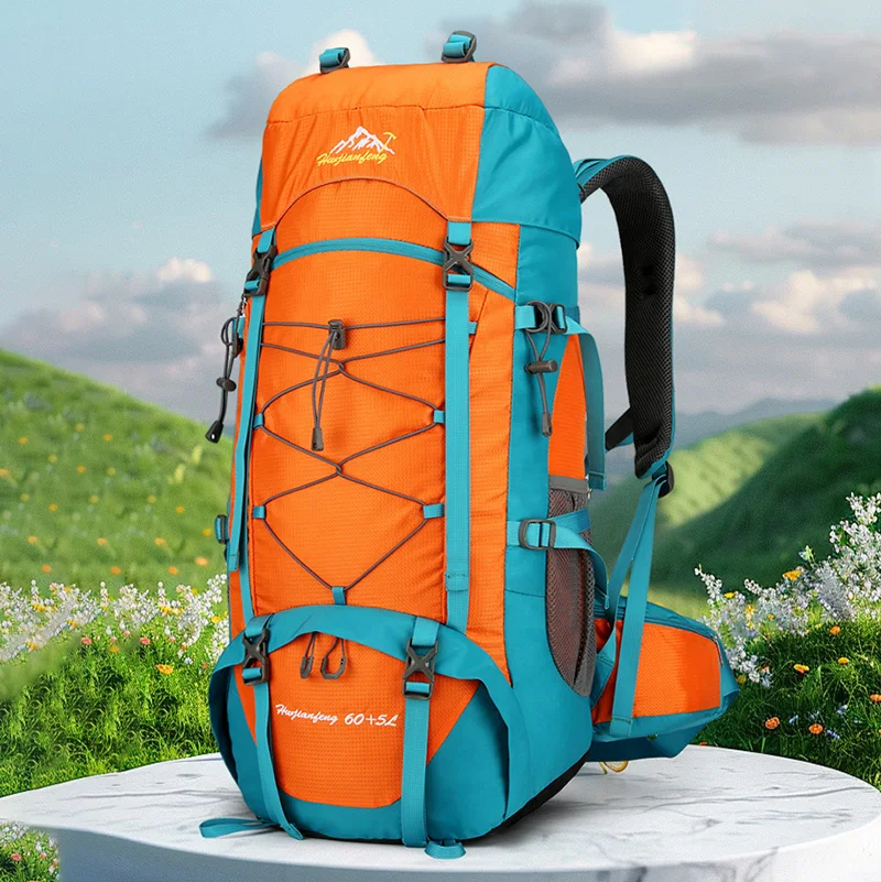 Sac à Dos Randonnée Go Travel 90L – Grande Capacité, Voyage, Kaki – Adulte Unisexe
