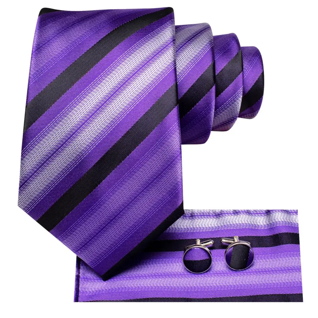 purple and black ties