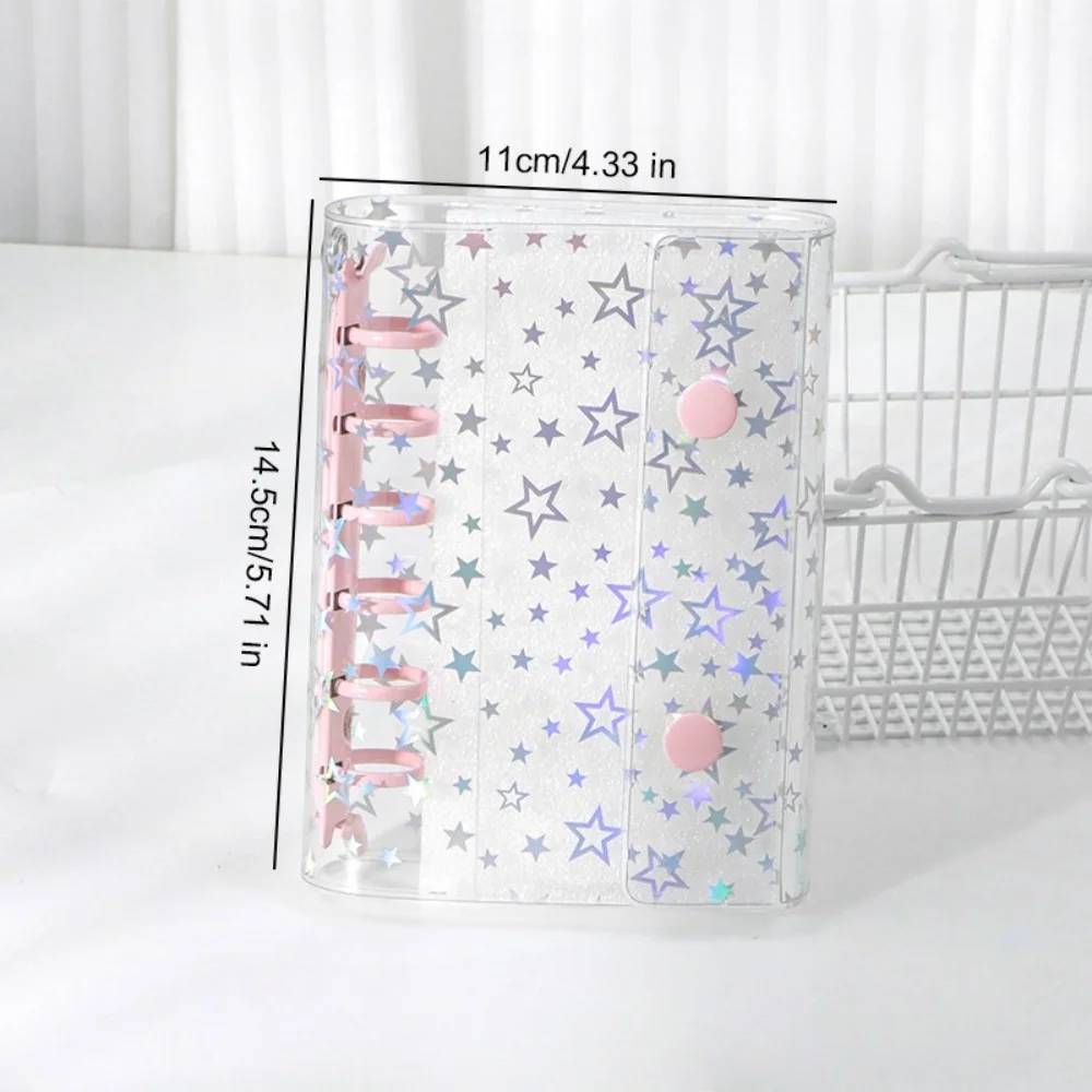 Compact Glitter Stationery Binder Notebook and Portable Notepad Organizer