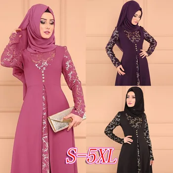 Arab Morocco Muslim Dress Abayas Women Ramadan Print Abaya Dubai Turkey Islam Kaftan Robe Longue Musulmane Vestidos Largos 2022