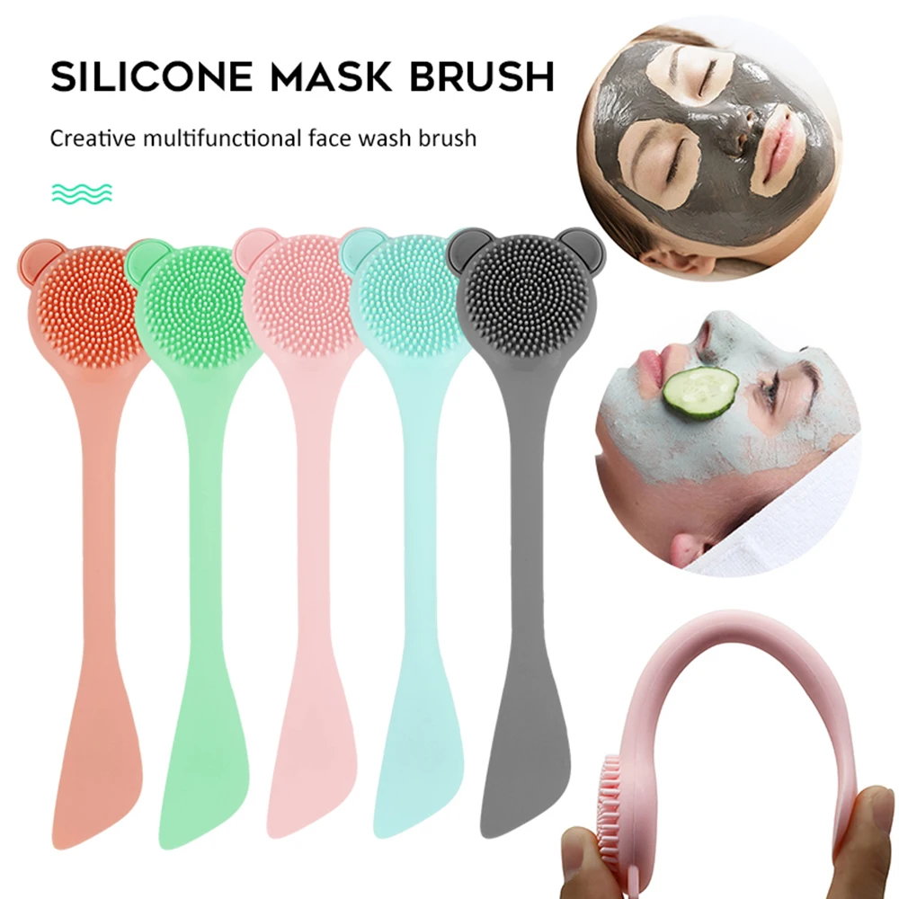 

Soft Silicone Washing Brush Face Exfoliating Pore Cleaner Brush Soft Nose Brush Pore Cleaner Skin Care Massager Beauty Tool Girl